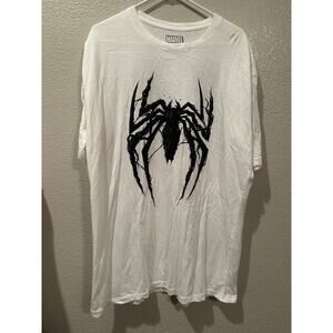 NWOT Marvel Disney Venom Black Spider White Tee Sz XL